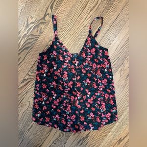 Something Navy Rose Bud Tank Top